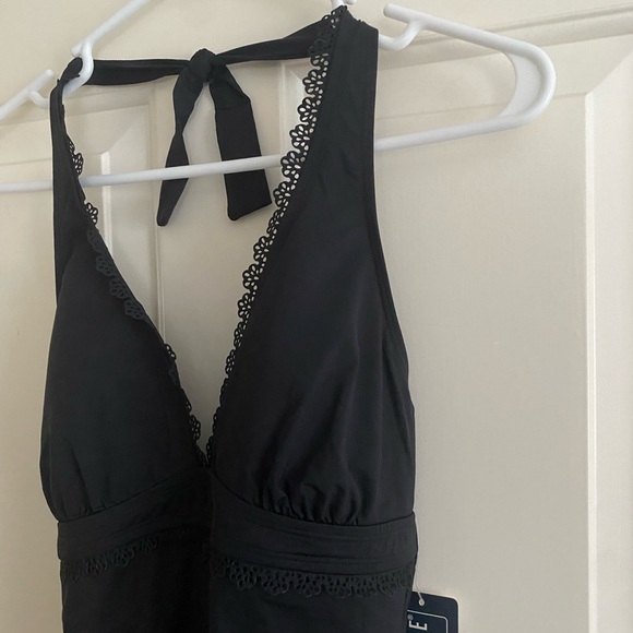 NWT One Piece Halter Swimsuit - Picture 2 of 9